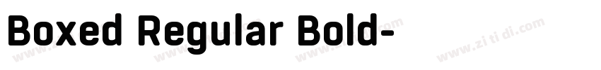 Boxed Regular Bold字体转换